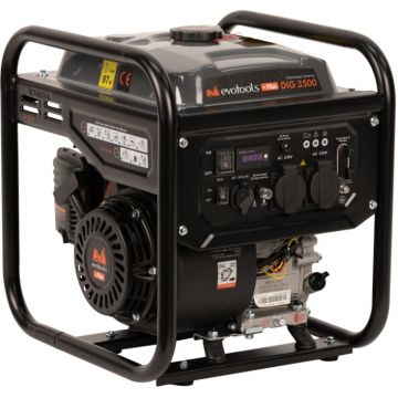 Generator de curent Invertor 3500W, silentios, 4 timpi, 3 ani garantie, Evotools Plus 683429