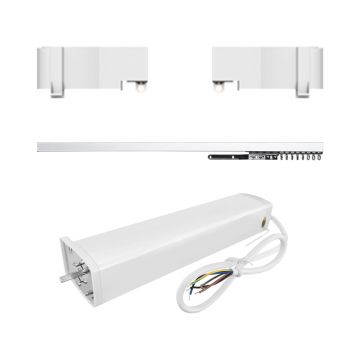 Set Motor LUXION + Sina Draperie cu Deschiere Laterala, Lungime 3M, Control Telefon