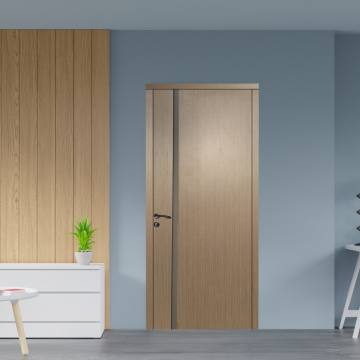 Usa de interior din lemn  cu geam  KMC-035 2000/800 Gri Inchis