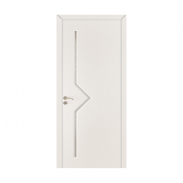 Usa de interior din lemn  cu geam  OP-106 2000/600 Alb