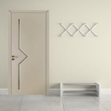 Usa de interior din lemn  cu geam  OP-106 2000/600 Grej