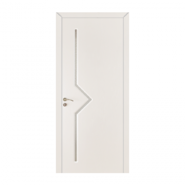 Usa de interior din lemn  cu geam  OP-106 2000/800 Alb