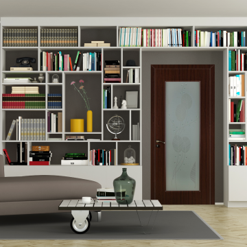 Usa de interior din lemn Fashion  cu geam  FSH 112 2000/800 Teak