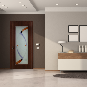 Usa de interior din lemn Fashion  cu geam  FSH 113 2000/700 Teak