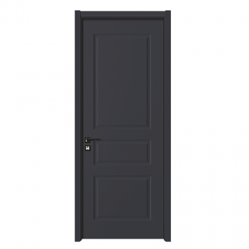 Usa de interior din lemn SY-2102  feronerie neagra patrata  2000/800 mm  Gri