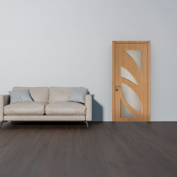 Usa de interior din lemn Trend RA-104  cu geam  2000/700 Stejar auriu