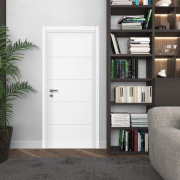 Usa de interior din MDF Idealine  model 9020  alba  2010/810