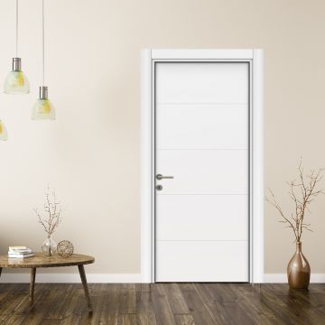 Usa de interior din MDF lacuit  Premia 1036  model L 004  alba  2010/800 mm