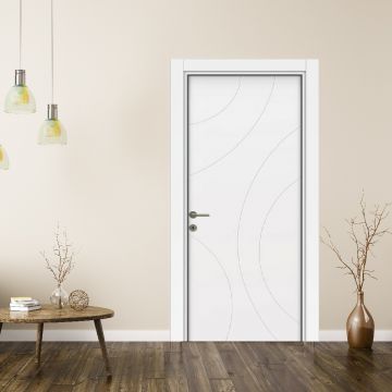 Usa de interior din MDF lacuit  Premia 1036  model L 011  alba  2010/800 mm