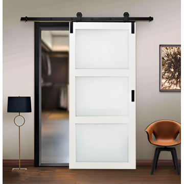 Usa glisanta interior  din MDF laminat  design BD61-3L  alb  870/2130 mm