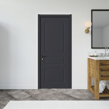 Usa interior din MDF  SY 2102  reversibila  toc inclus  gri antracit  60 x 200 cm