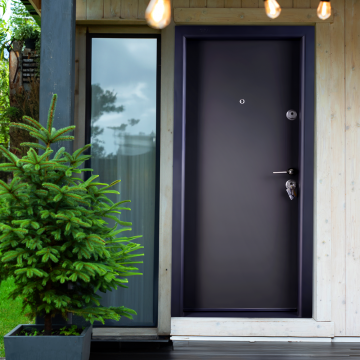 Usa metalica apartament Mega Door Ekoplus 9000  gri antracit  88 x 200 cm  stanga