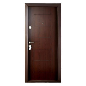 Usa metalica exterior Mega Door Ekoplus 9100 Wenge dreapta