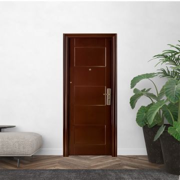 Usa metalica intrare apartament REG-S 092  maro  86 x 205 cm  stanga