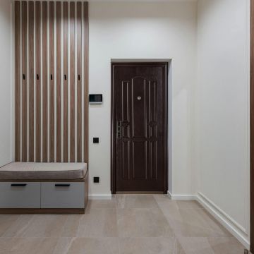 Usa metalica intrare Compact 32  maro  86 x 205 cm  dreapta