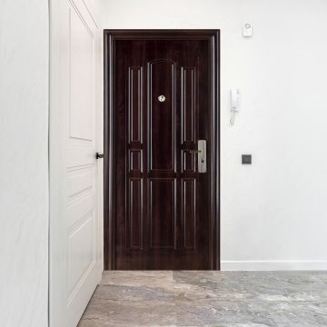 Usa metalica intrare ECO 32  maro  86 x 205 cm  stanga