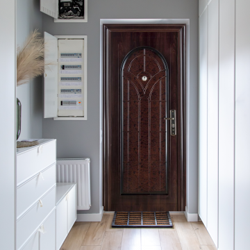 Usa metalica intrare ECO 61  maro  86 x 205 cm  stanga