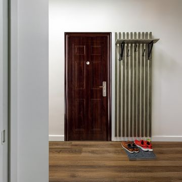 Usa metalica intrare Elegance 9  maro  86 x 205 cm  stanga