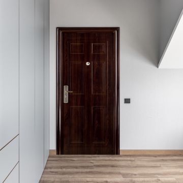 Usa metalica intrare Elite 09  maro  86 x 205 cm  dreapta