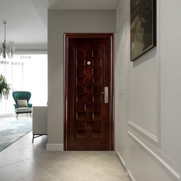 Usa metalica intrare REG 02  maro  86 x 205 cm  stanga