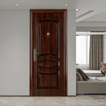 Usa metalica intrare REG 04  maro  86 x 205 cm  dreapta