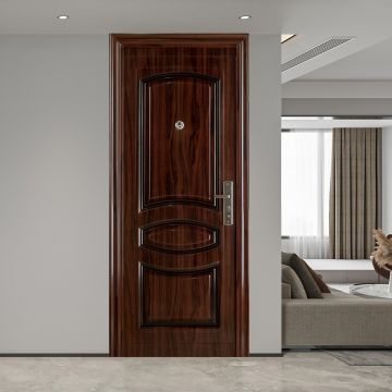 Usa metalica intrare REG 04  maro  86 x 205 cm  stanga