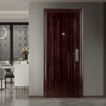 Usa metalica intrare REG 16  maro  86 x 205 cm  stanga