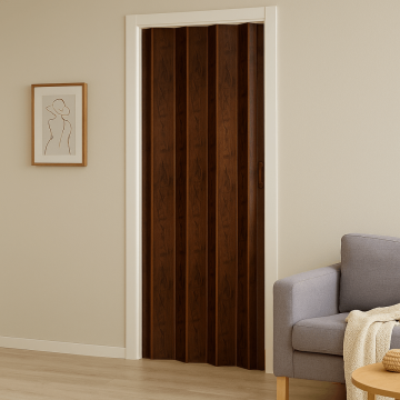 Usa plianta interior  din PVC  nuc   820/2030 mm