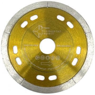 Disc DiamantatExpert pt. Taieri Extra Fine in Portelan Dur Subtire 125x22.2 (mm) Ultra Premium - DXDY.GOLDCUT.125
