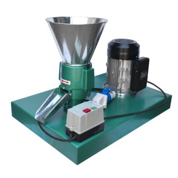 Granulator furaje Eurogran 150, 150 Kg/h, 1 matrita de 4 mm, motor inclus de 3.7 Kw, transmisie curea, monofazat 230V