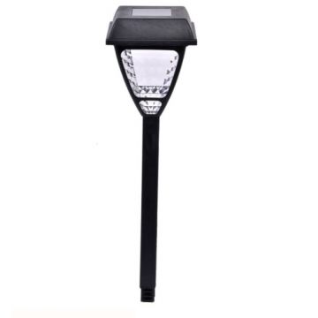 Lampa Led solara, Negru, Plastic, 40 cm