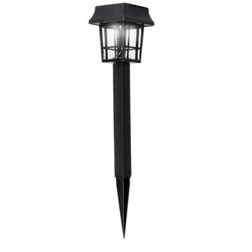 Lampa Led solara, Plastic, Negru, 24 cm