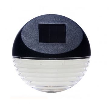 Lampa solara pentru perete, Negru, Plastic,33 cm