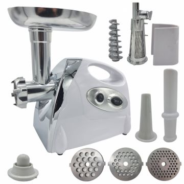 Masina de tocat carne 4 in 1 Mencoza,   Ural ( Ypan ), 3000W, accesoriu suc de rosii, carnati, chitfele, 3 site, functia revers, motor cupru Masina de tocat carne 4 in 1 Mencoza,   Ural ( Ypan ), 3000W, accesoriu suc de rosii, carnati, chitfele, 3 site, functia revers, motor cupru