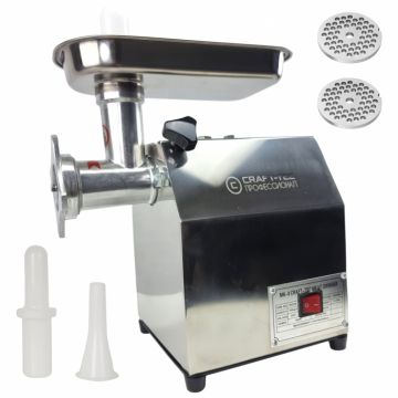 Masina de tocat carne, profesionala, Craft-Tec MK-8, 2500W, 100 Kg h, Inox
