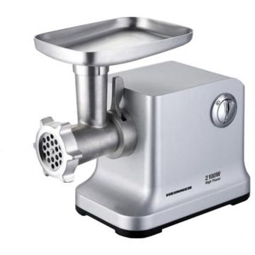 Masina de tocat MG-2100SS 2100W Cutit si site inox Silver