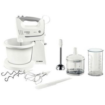 Mixer cu vas MFQ36490 5 Turbo viteze 450W Alb