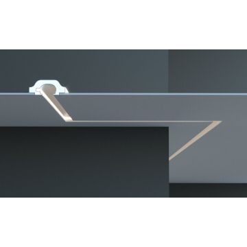 Profil pentru banda LED din polistiren extrudat acoperit cu rasina minerala KD120 - 7x16.5x115 cm