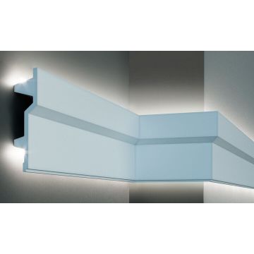 Profil pentru banda LED din poliuretan KF707 - 17.9x4.5x200 cm