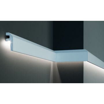 Profil pentru banda LED din poliuretan KF718 - 7.9x3.4x200 cm