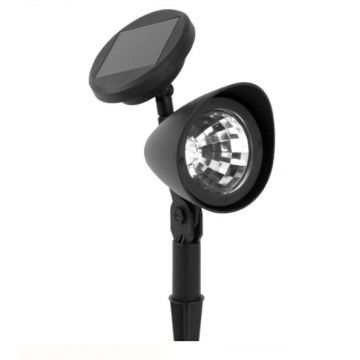 Proiector Led solar, Negru, Plastic, 32 cm