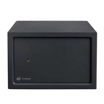 Seif cu cheie 23x35x25 cm, Negru,Otel