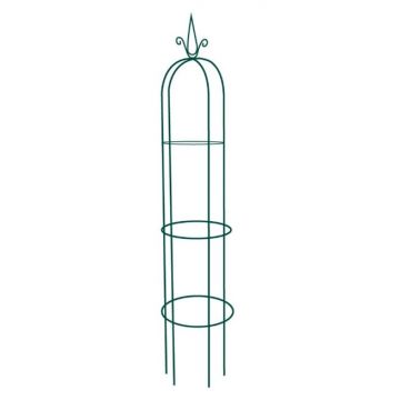 Suport metalic tip cupola pentru trandafiri,Verde, 40x40x190 cm