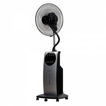 Ventilator cu pulverizare apa si umidificare Bohm 16  , 75W, 3 viteze, Functie de oscilatie 75  , Protectie Anti-Tantari Aromatizare