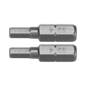 Biti 1/4 inch x 25 mm hexagonal H4, set 2 bucati, otel rezistent