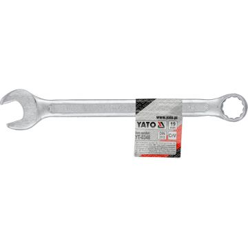 Cheie combinata satinata 19 mm, otel crom-vanadiu rezistent