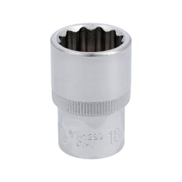 Cheie tubulara bihexagonala 18mm 1/2'' – Profesional cu sistem AS-Drive