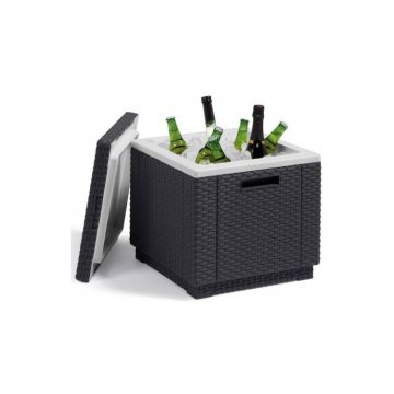 Cutie depozitare sau masuta Ice Cube - Gri Grafit