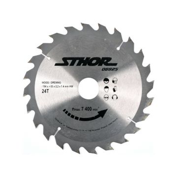 Disc circular pentru lemn 184 mm x 30 mm x 2.2 mm, 24 dinti – taiere rapida si precisa