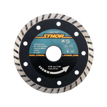 Disc diamantat turbo 115 mm x 2.7 mm, prindere H7 – taiere rapida si precisa